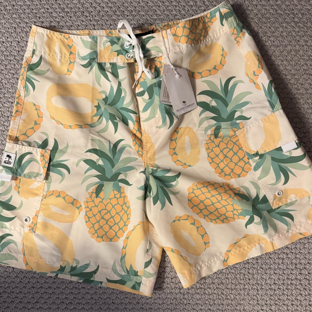 Island Company Tropical Print Swim Shorts